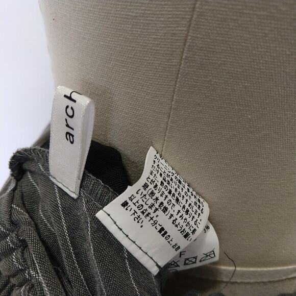 Vintage Archives Y2K Pleated Midi Skirt Size S Pin Stripe Minimalist Avant Garde - Picture 7 of 8